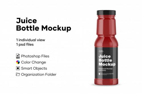 Juice Bottle Mockup Premium PSD