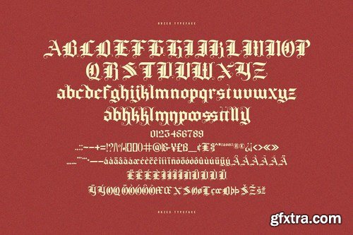 CM - Rozex - Bold Decorative Gothic Font 4823186