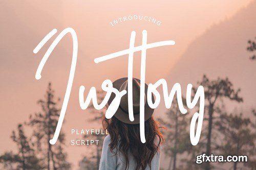 Justtony Playful Script Font