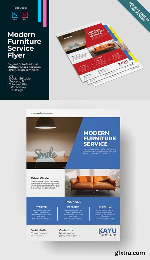 Modern Furniture Flyer in PSD,INDD Modern Furniture Flyer in PSD,INDD