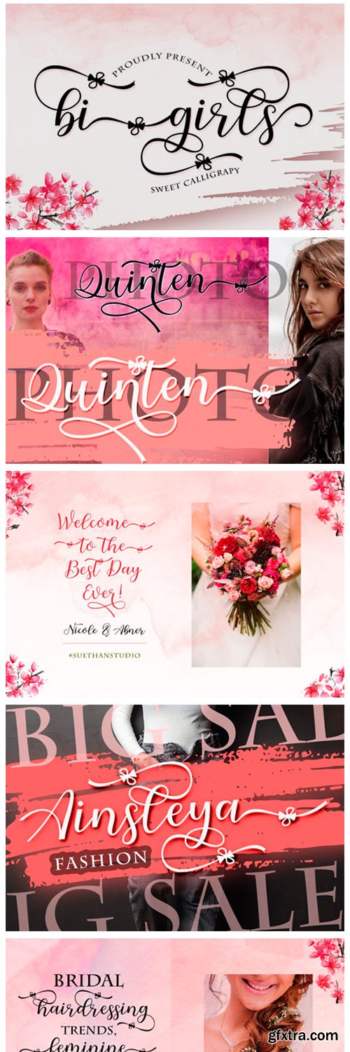 Bi Girls Font Bi Girls Font