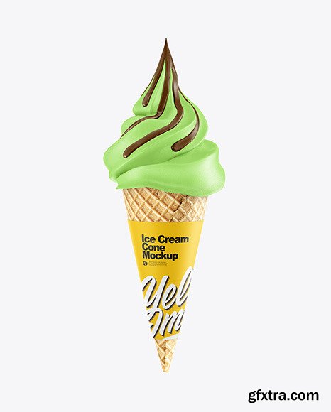 Ice Cream Cone Mockup 58670