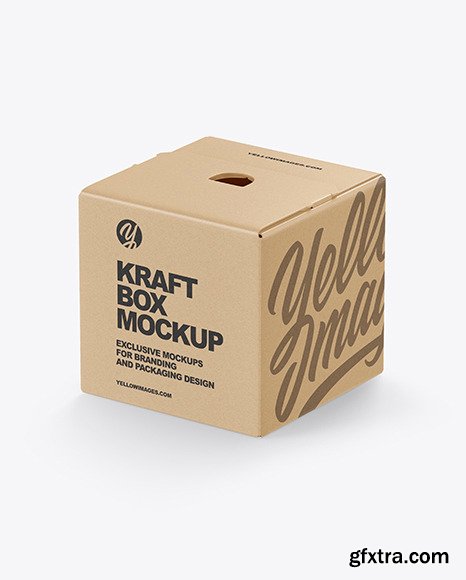 Kraft Paper Box Mockup 58734