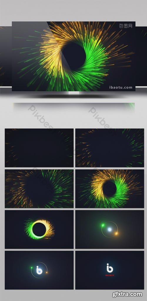 PikBest - Particle Light Surrounds Logo Deduction Head AE Template - 1093022