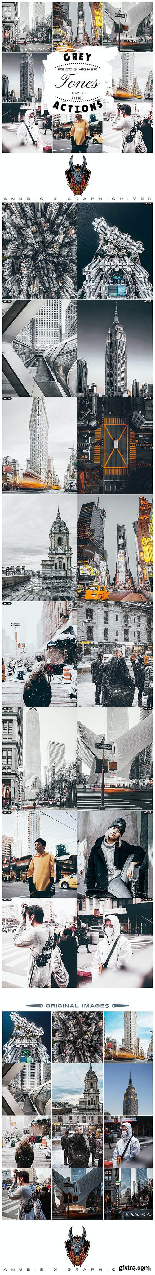 GraphicRiver - Grey Tones Photoshop Actions 26207628