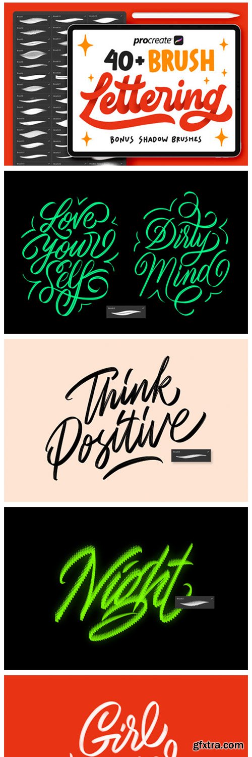 40+ Procreate Lettering Brushes 3670705