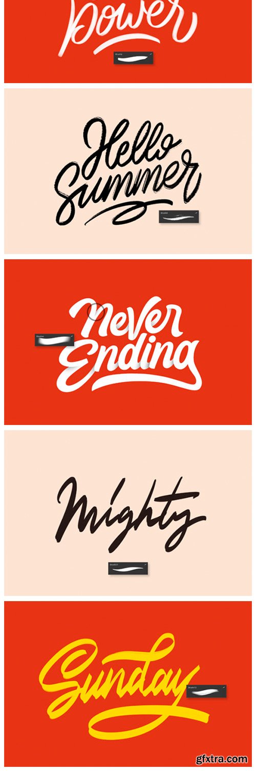 40+ Procreate Lettering Brushes 3670705