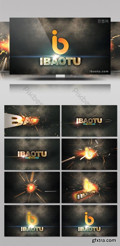 PikBest - Cool particle spark effect logo title animation AE template - 1103030
