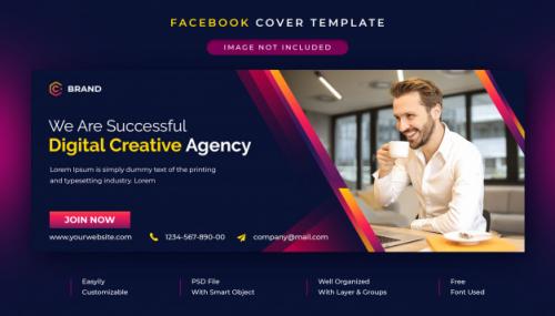 Corporate And Business Promotion Facebook Cover Template Premium PSD