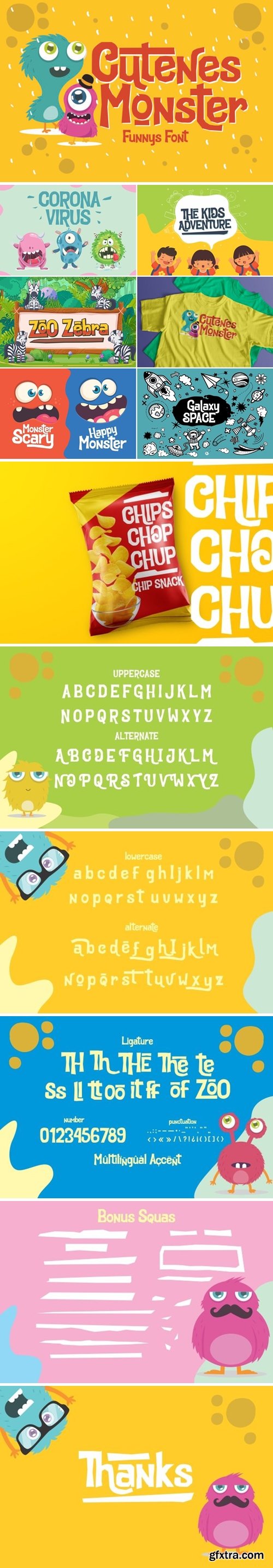 Cutenes Monster Font