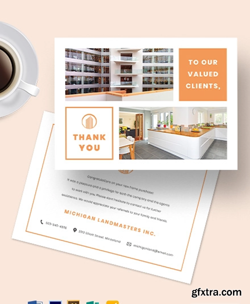 Real-Estate-Business-Thank-You-Card-Template Real-Estate-Business-Thank-You-Card-Template