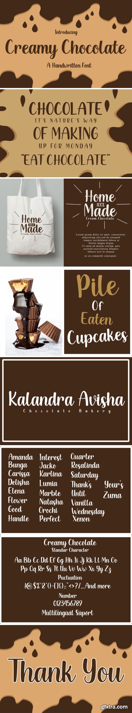 Creamy Chocolate Font
