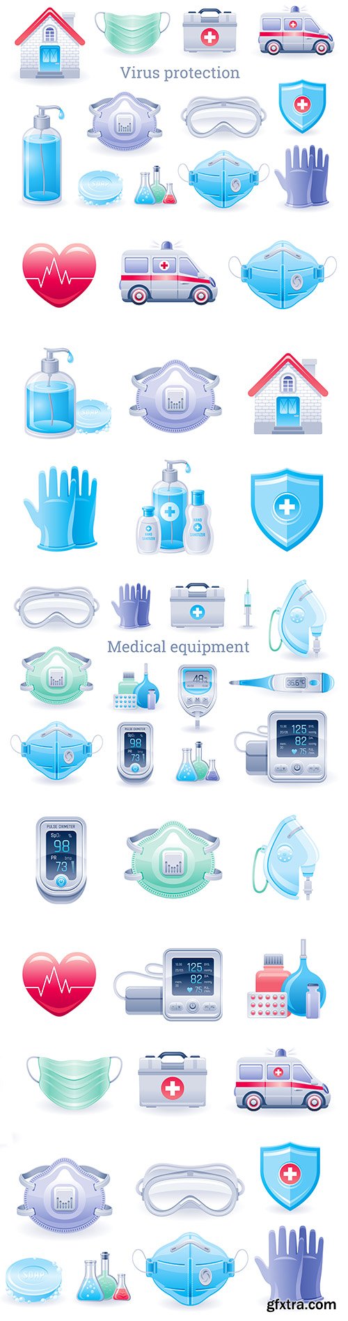 Virus protection and prevention kit medical equipment
Virus protection and prevention kit medical equipment