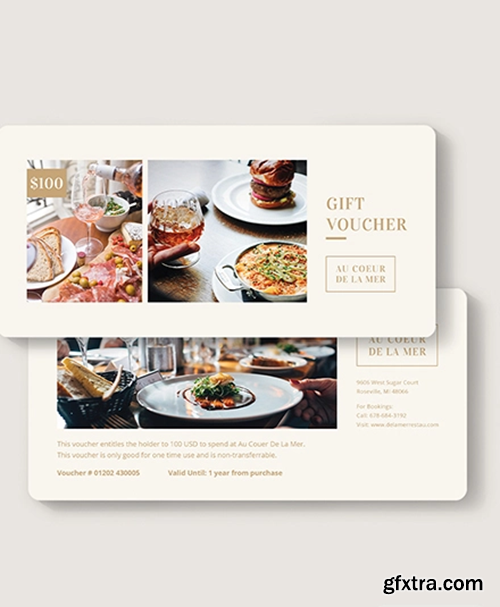 Restaurant Gift Voucher Template » GFxtra