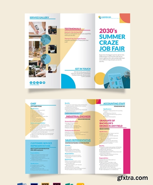 Job Fair TriFold Brochure Template » GFxtra