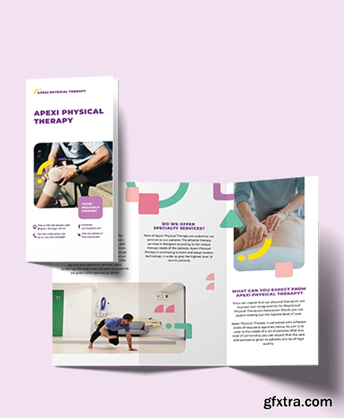 Physical Therapy TriFold Brochure Template » GFxtra