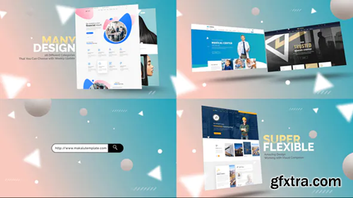 Videohive Abstract Website Mockup Promo 26352762