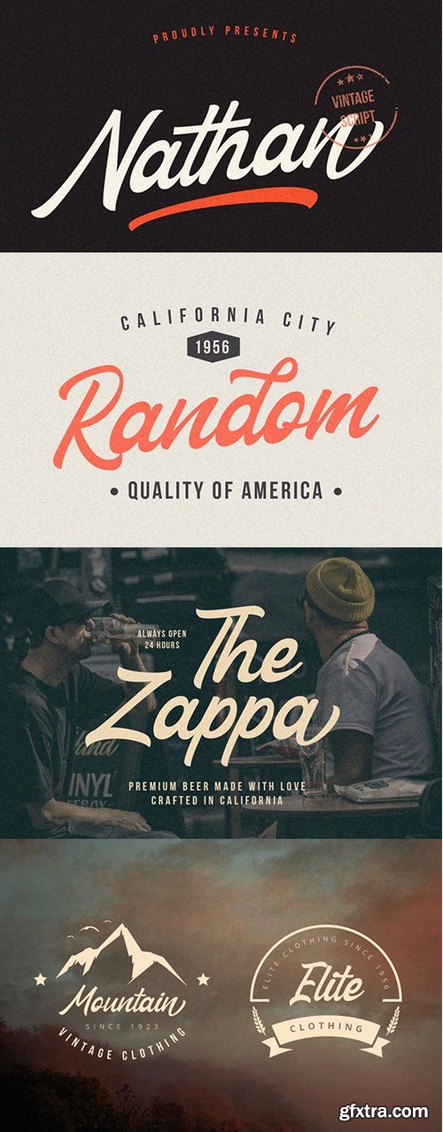 Nathan – Vintage Script Font