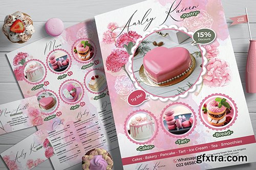 Pastry / Cake Flyer + Business Card Pastry / Cake Flyer + Business Card