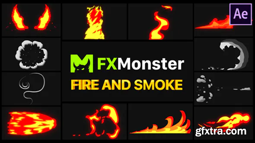 Videohive Fire And Smoke Elements | After Effects 26467463