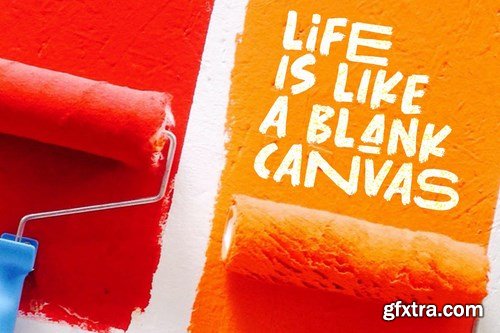 Roller Cores - Roller Paint Typeface