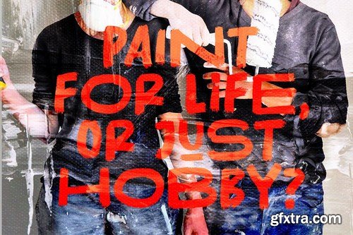 Roller Cores - Roller Paint Typeface