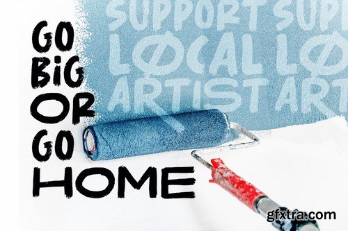 Roller Cores - Roller Paint Typeface