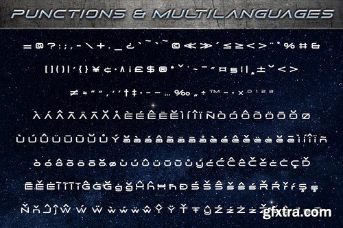 CM - Galactus - SCIFI Font Family 4849384