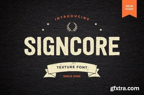 Signcore Sans Serif Texture Font