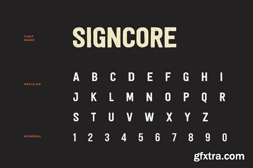 Signcore Sans Serif Texture Font