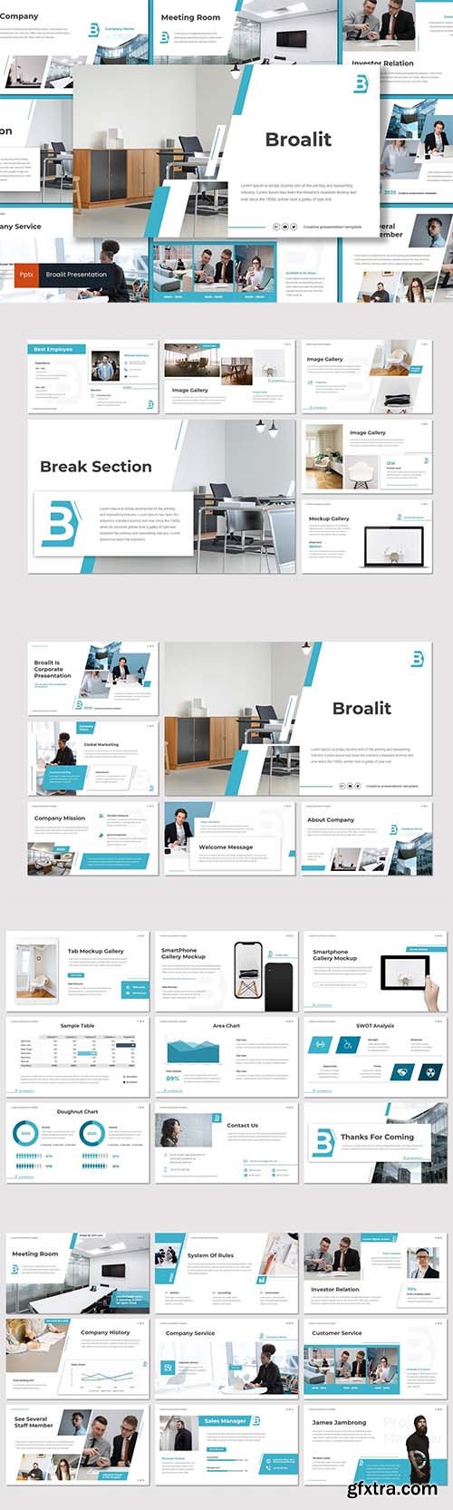 Broalit - Powerpoint, Keynote and Google Slides Template