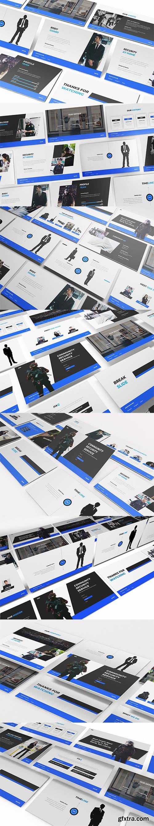 Security Guard Powerpoint, Keynote and Google Slides Template Security Guard Powerpoint, Keynote and Google Slides Template