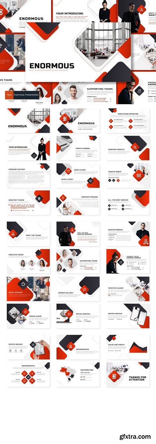 Enormous Powerpoint, Keynote and Google Slides Templates