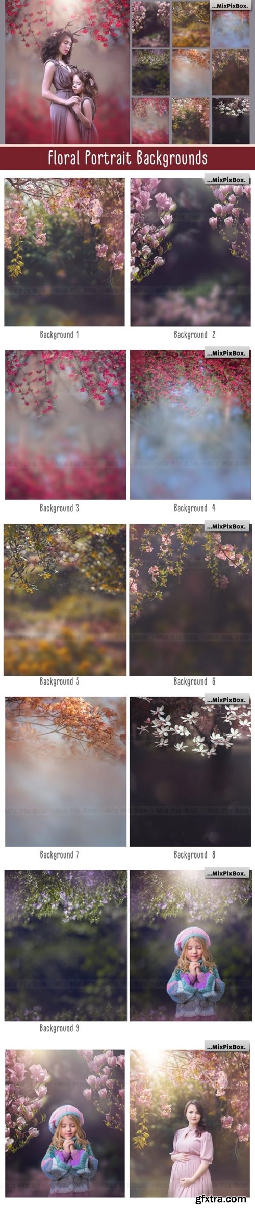Floral Portrait Backgrounds 3957839