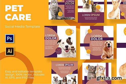 Pet Service Social Media Template 2 Pet Service Social Media Template 2