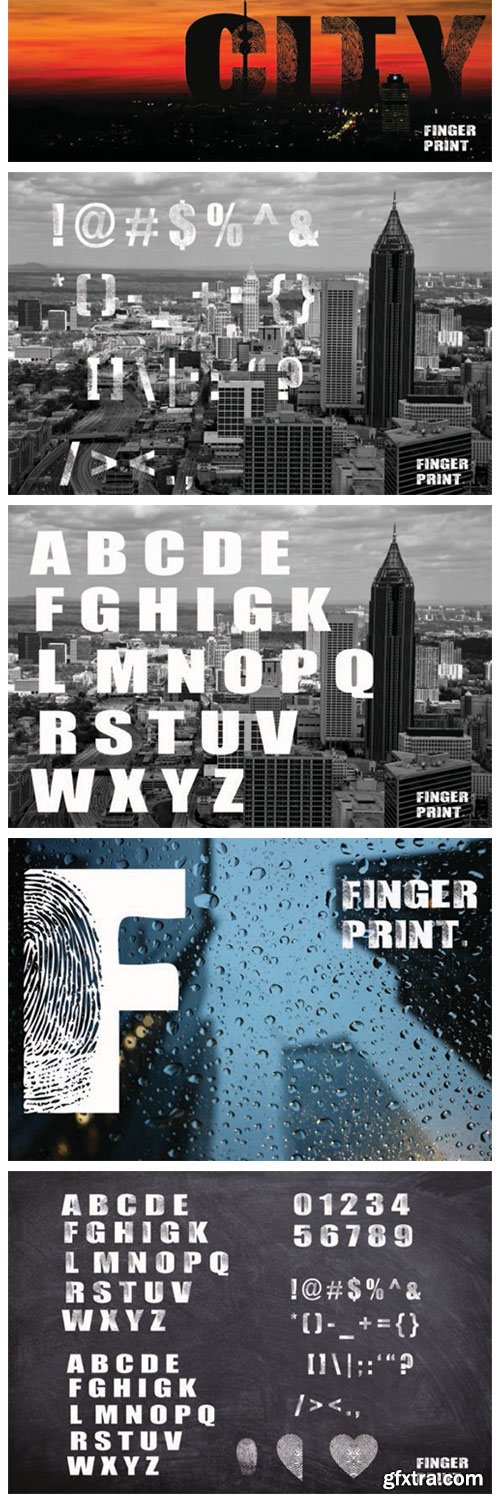 Finger Print Font Finger Print Font
