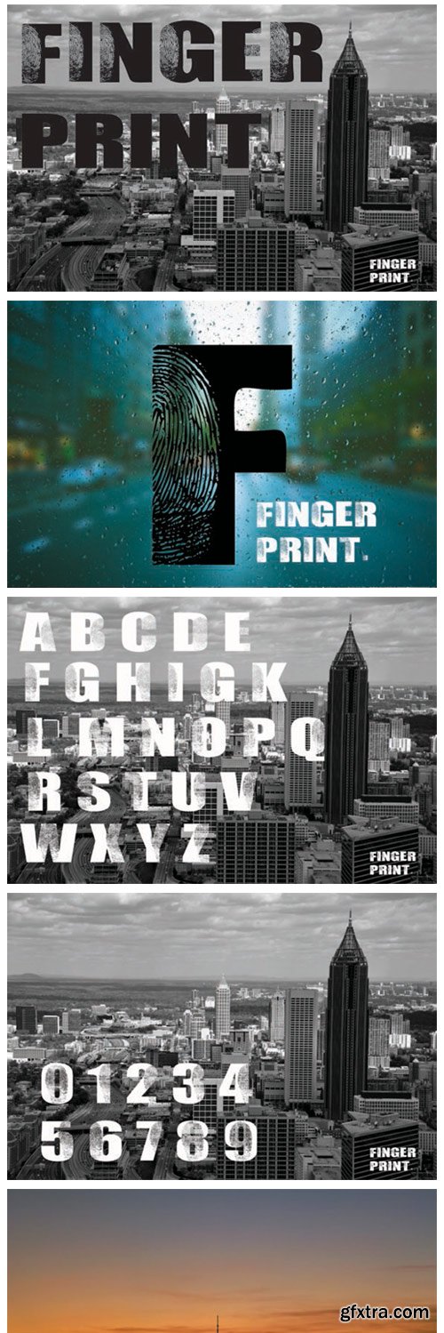 Finger Print Font Finger Print Font