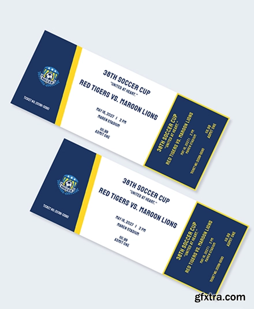 Soccer Event Ticket Template » GFxtra