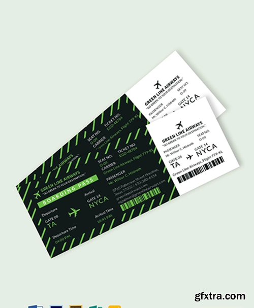 Airplane-Boarding-Pass-Ticket-Template-1 Airplane-Boarding-Pass-Ticket-Template-1