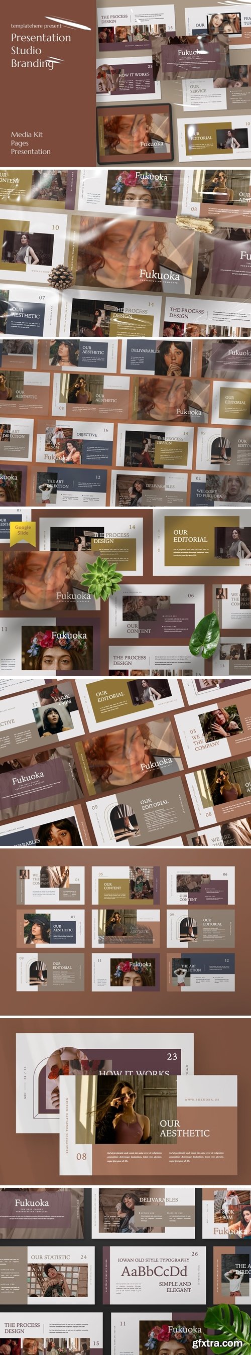 Fukuoka Powerpoint, Keynote and Google Slides Templates