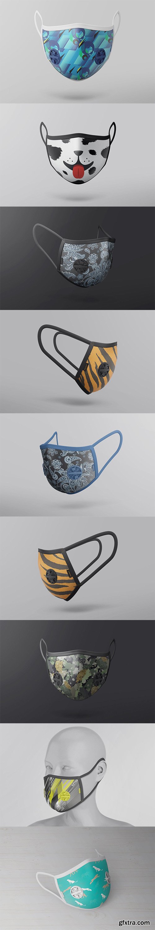 Face Respirator Mask Mock-Ups Vol.1 Face Respirator Mask Mock-Ups Vol.1