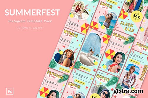 Summerfest - Instagram Template Pack Summerfest - Instagram Template Pack