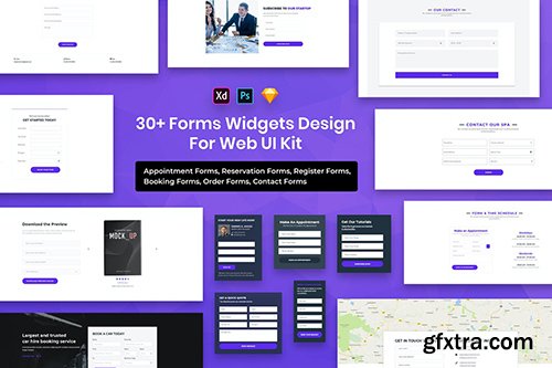 31 Forms Widgets Designs For Web UI Kit 31 Forms Widgets Designs For Web UI Kit