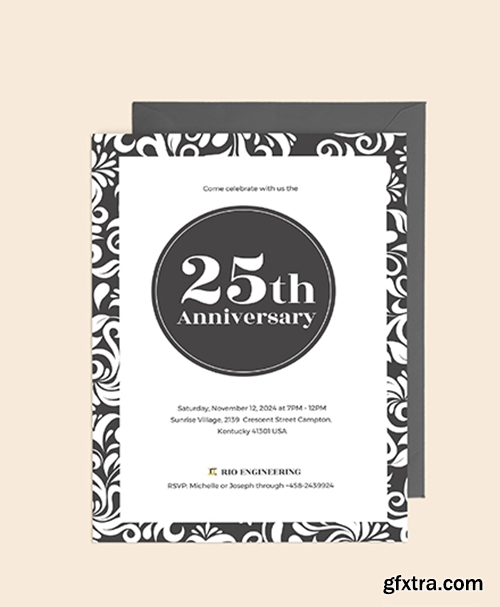 Sample-25th-Anniversary-Invitation Sample-25th-Anniversary-Invitation