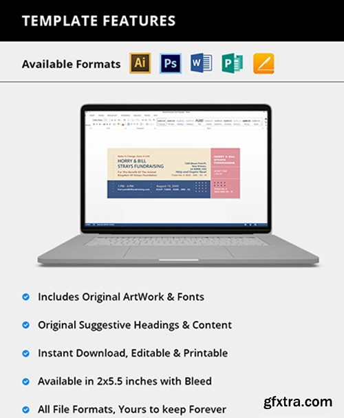 Editable-Fundraising-Event-Ticket