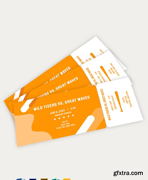 Baseball-Party-Ticket-Template