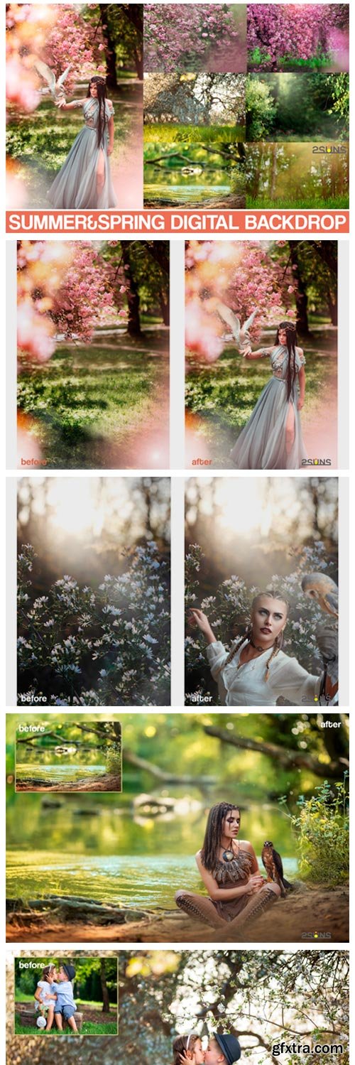 Summer Backdrop, Photoshop Overlay 3972961