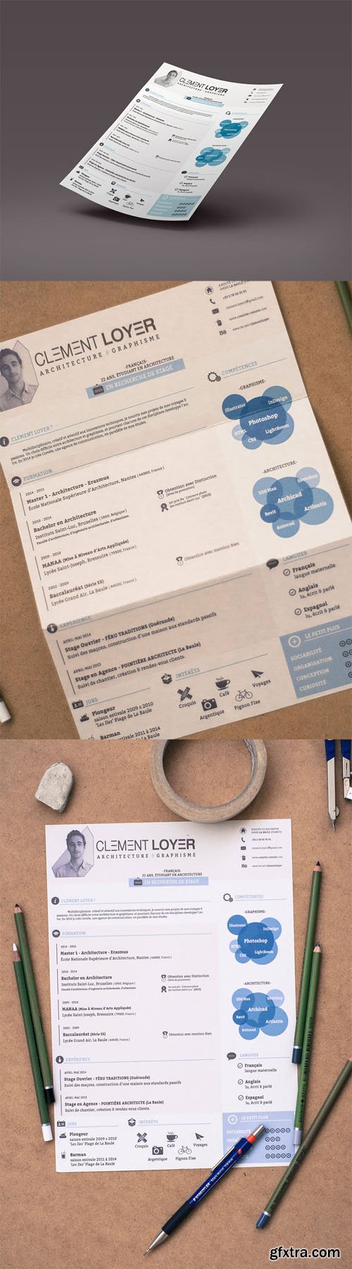 Fresh Resume PSD Template Fresh Resume PSD Template