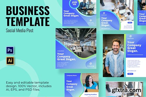 Business Company Social Media Template Business Company Social Media Template