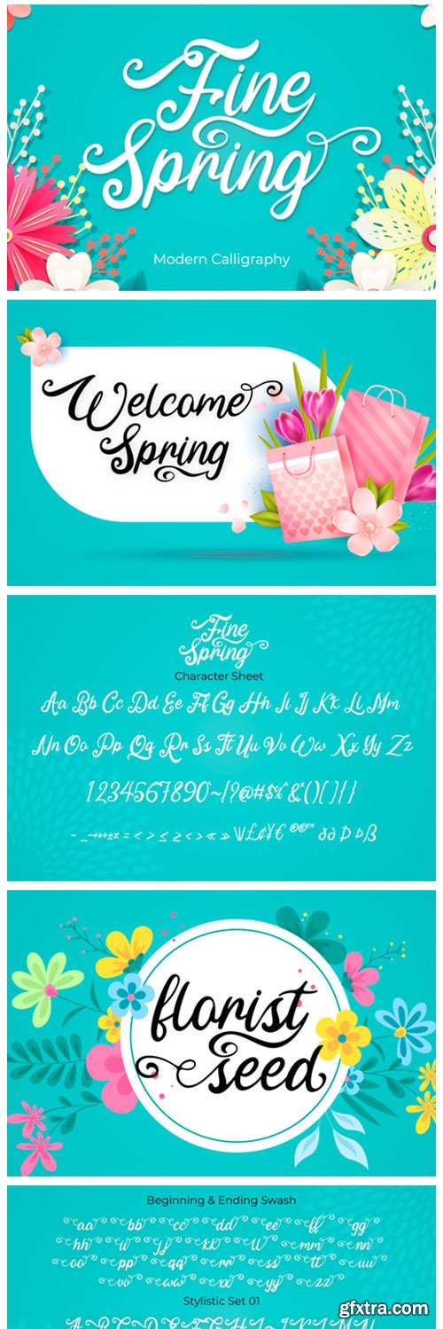 Fine Spring Font Fine Spring Font